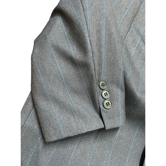 Yves Saint Laurent Men’s Pinstripe Wool Suit 41R 30x30 Made in France Dillard - Picture 9 of 15